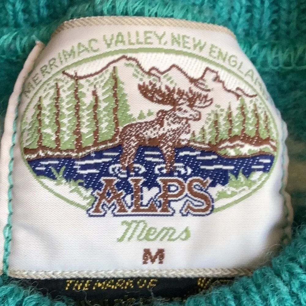 Vintage Wool Sweater. Merrimac Valley, New England Sz M
